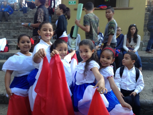 My cute little girls all dressed up and ready to celebrate Dominican's Independence Day!